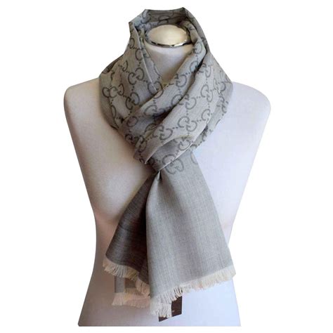 gucci.brown.grey.scarf|gucci grey scarves women's.